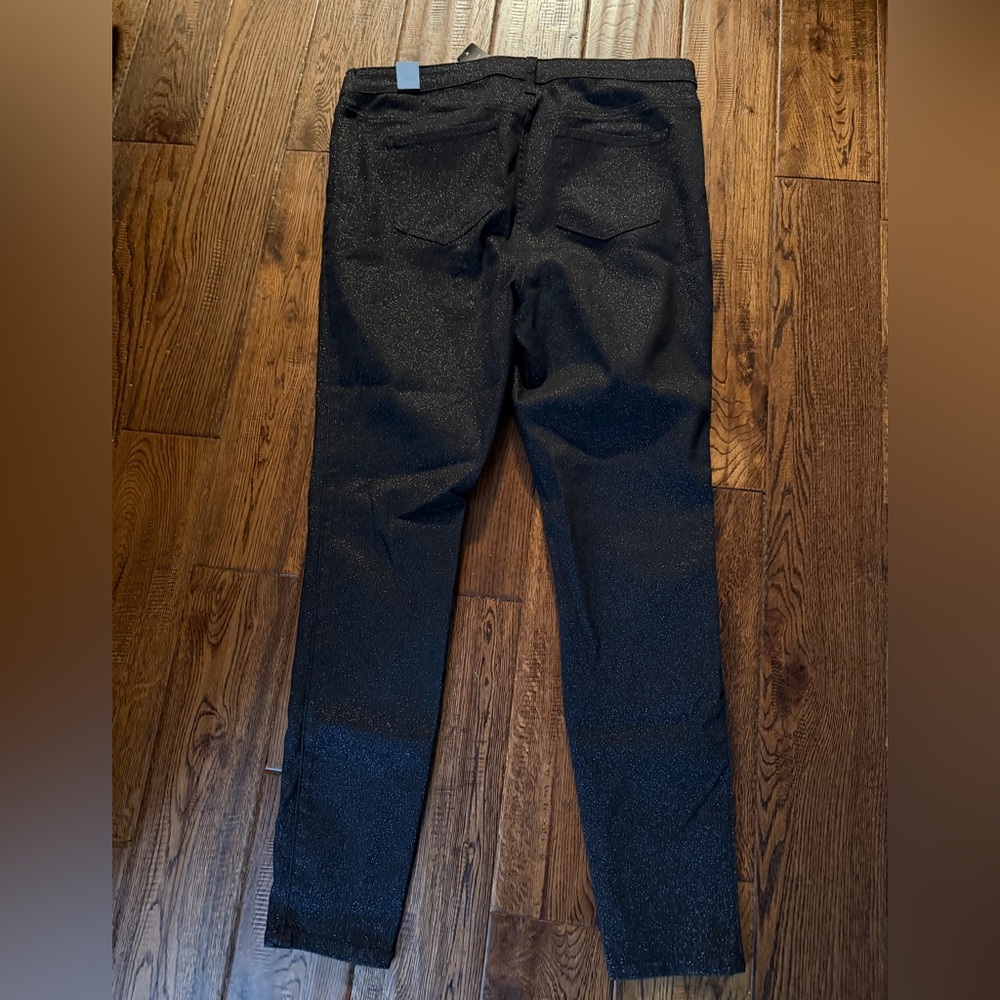 NWT TORRID PREMIUM SKY HIGH SKINNY JEANS IN A SPARKLE FINISH Size 16R - Picture 2 of 4